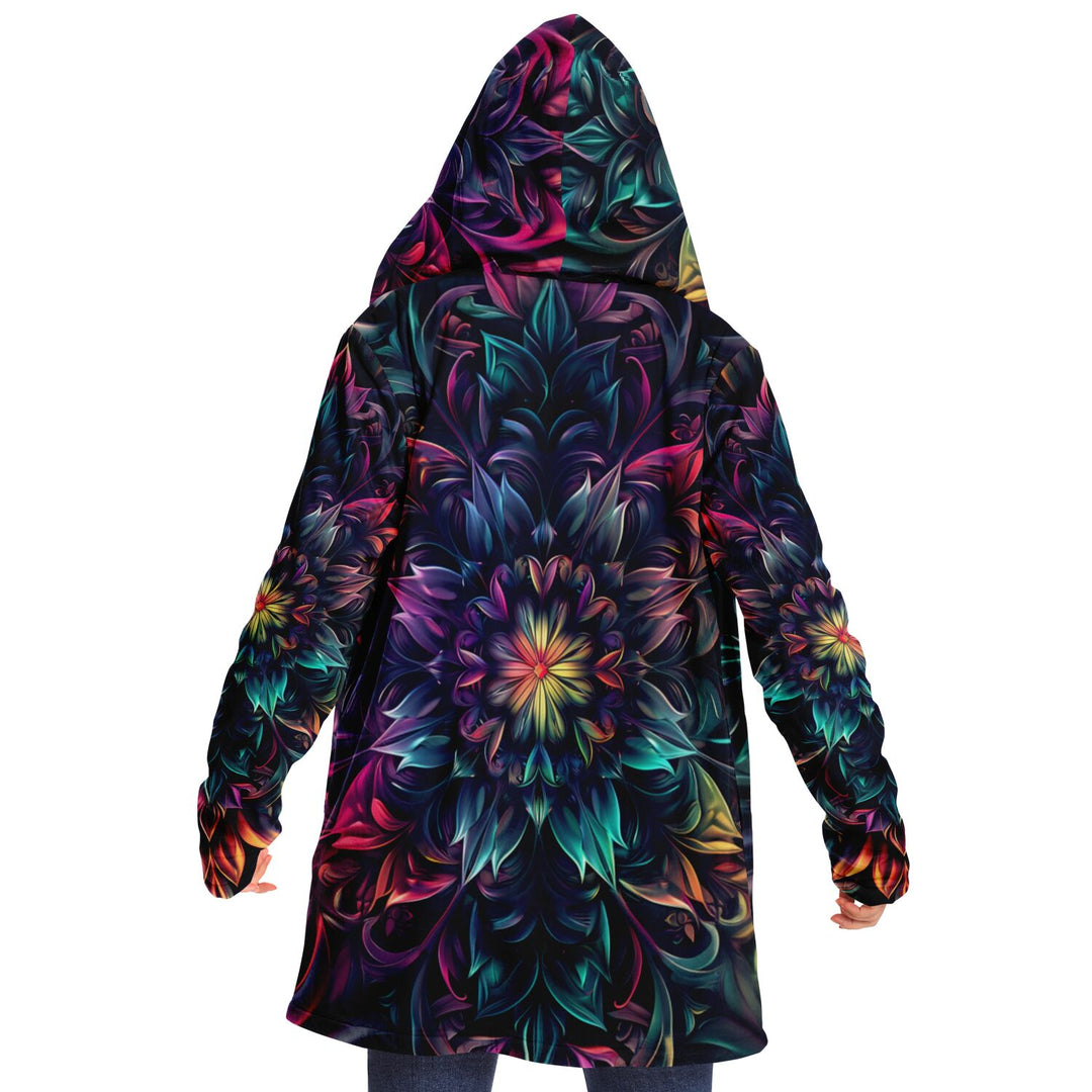 FLORAL Microfleece Cloak - AOP