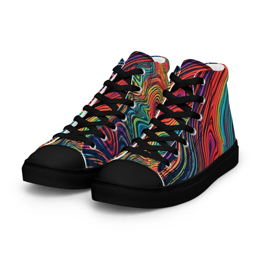 SWIRLING Men’s high top canvas shoes